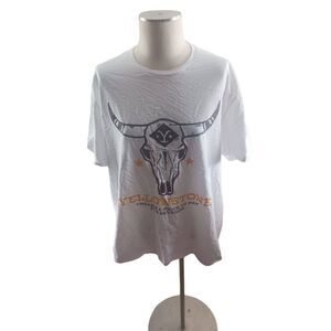 Yellowstone Unisex 2X there's a price to pay for revenge bull skull tee